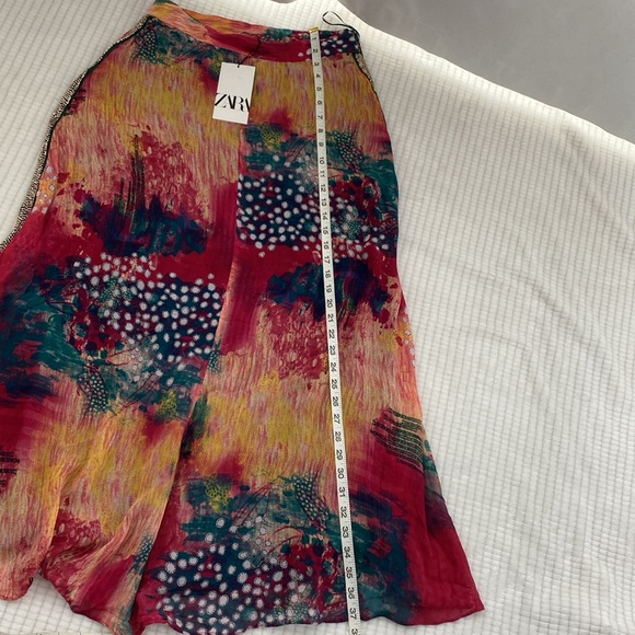 Zara Multicolored Jewel Midi Skirt Size S - Picture 15 of 16